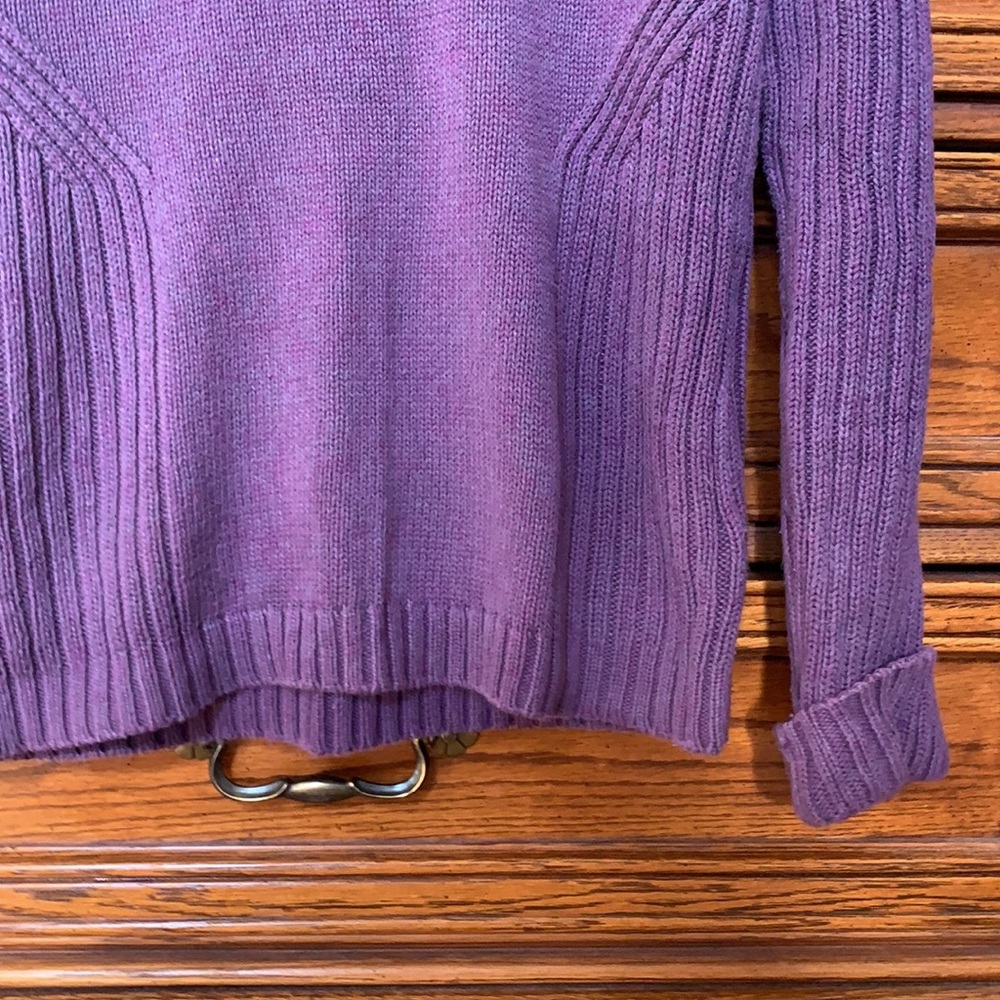 Guide Series Purple Ribbed Sweater - Picture 2 of 5